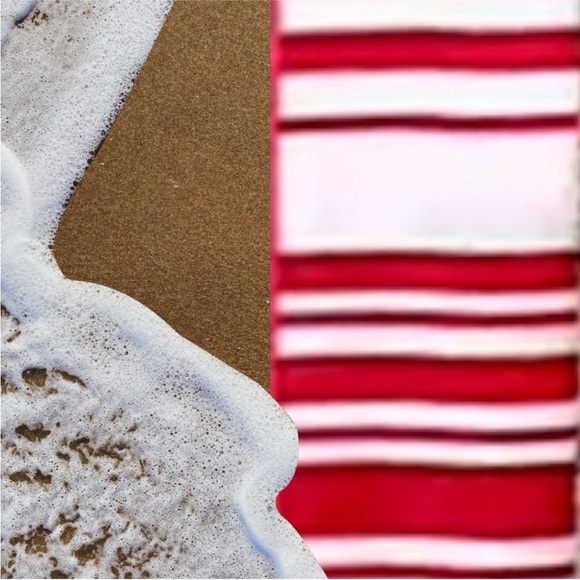 ❣️BeachTech High Performance Red Stripe Beach Towel❣️ ~large 30"x"60 - Picture 5 of 16